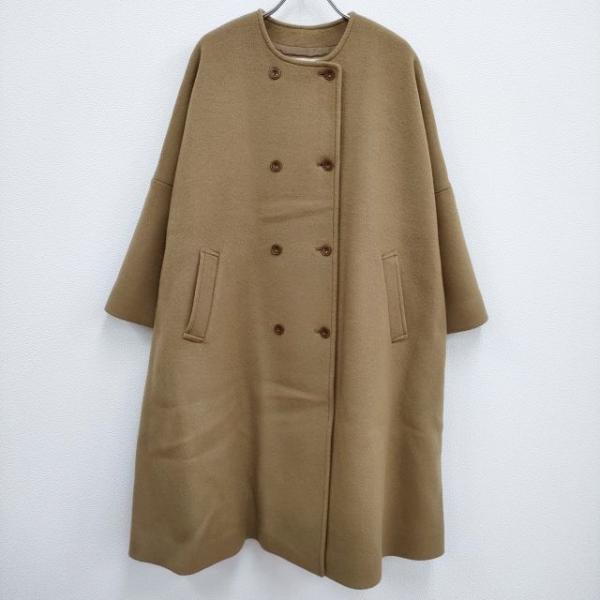 nest Robe 二重織ビーバーノーカラーコート 01194-1372 ウール サイズF 