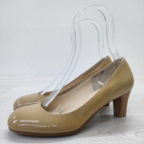 MARGARET HOWELL idea 新品 エナメル パテント ハイヒール サイズ24 