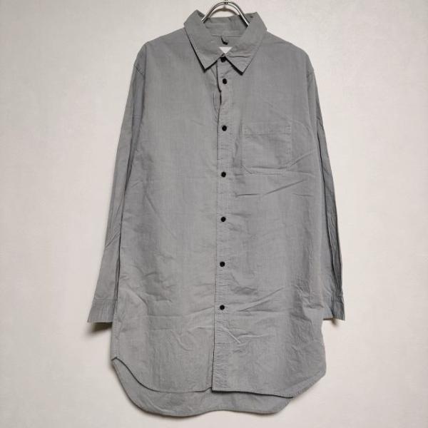 TOUJOURS / シャツワンピース/2 TOUJOURS Toujours コットンロングシャツ シャツ ワンピース グレー系