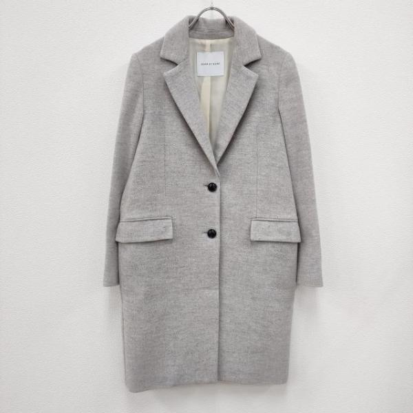 【新品】ADAM ET ROPE ウール100%チェスターコート グレー 36 ADAM ET ROPE'（アダムエロペ） adam et Rope サイズ36 ウール