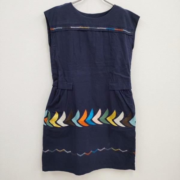 mina perhonen laundry bird ld3029 ノースリーブ サイズ40 ワンピース ネイビー レディース ミナペルホネンランドリー【中古】4-0402S♪ mina perhonen laundry bird ld3029 ノースリーブ サイズ40 ワンピース