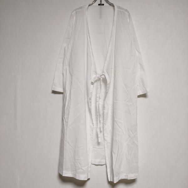 R&D.M.Co- コットン ローブ 羽織り コート ホワイト オールドマンズ