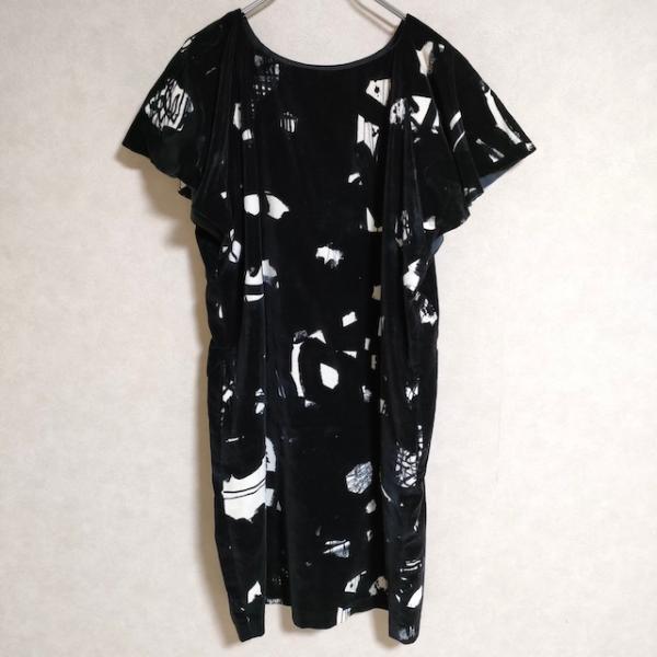 mina perhonen sound ベロア 別珍 sa3126 半袖 サイズ36 ワンピース  