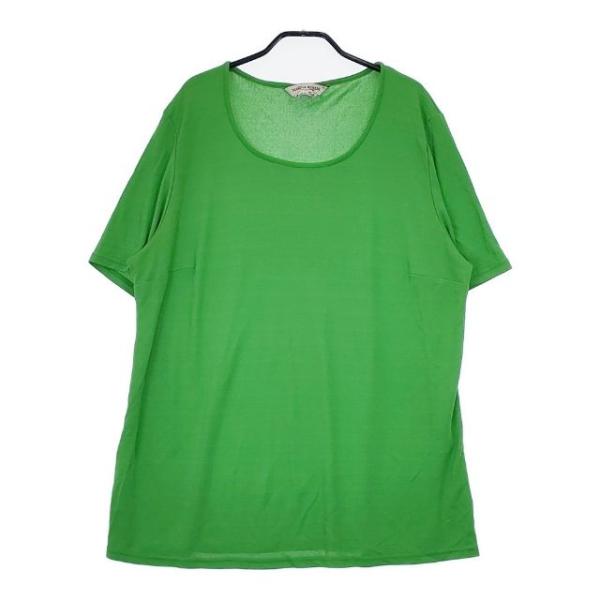 MARINA RINALDI イタリア製 半袖 ワンピース オーバーサイズカットソー XL チュニック ライトグリーン マリナリナルディ 5-0621S 246965