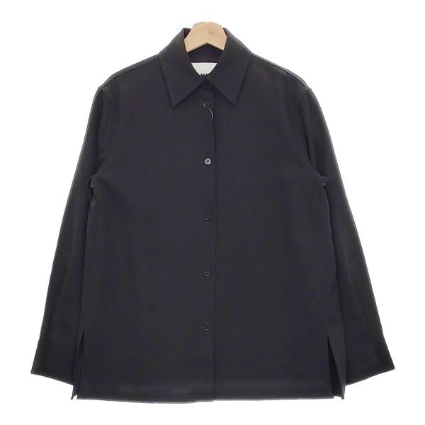 JIL SANDER 未使用品 CAMICIA ウールギャバジンシャツ J52DL0008 J40002 定価162800円 24SS ブラック レディース ジルサンダー【中古】4-1113T♪ JIL SANDER（ジルサンダー） 未使用品 CAMICIA ウールギャバジンシャツ