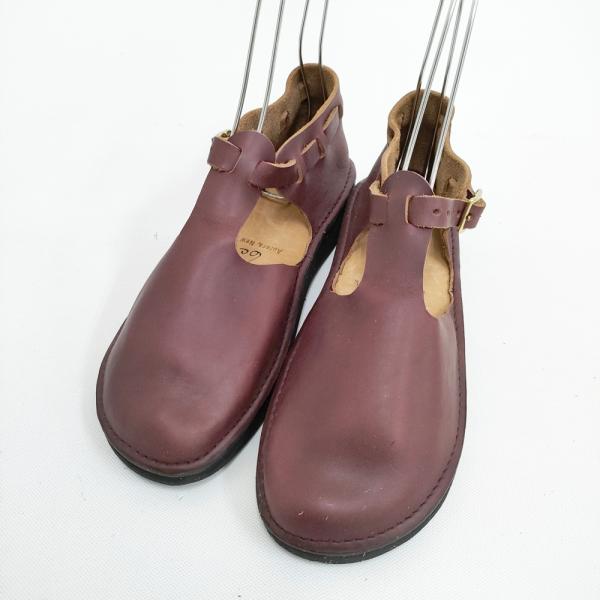 オーロラシューズ　6 1/2 AURORA SHOES 新品 West Indian T-Strap サイズ6C バーガンディ
