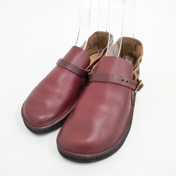 AURORA SHOES ミドルイングリッシュ サイズ7 1/2D シューズ・靴 ボルドー レディース オーロラシューズ【中古】5-1203G◎ AURORA SHOES ミドルイングリッシュ サイズ7 1/2D シューズ・靴