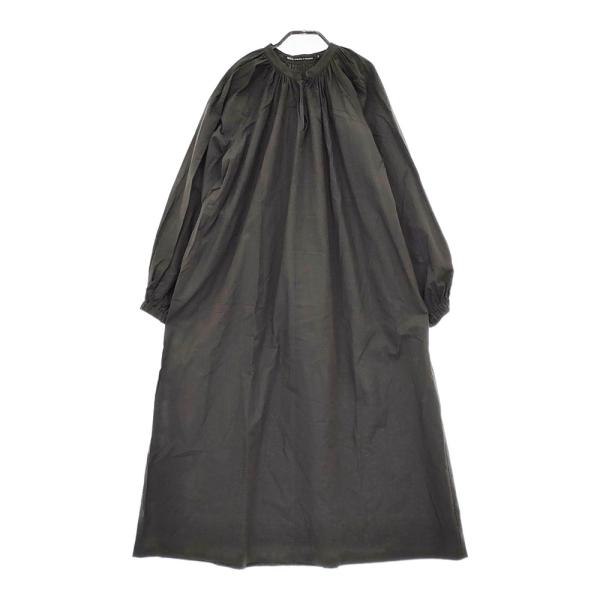 SLOANE 25SS オーガニックコットンギャザーワンピース ブラック nicholson and DRACENA サイズ38 コットン ギャザー ワンピース
