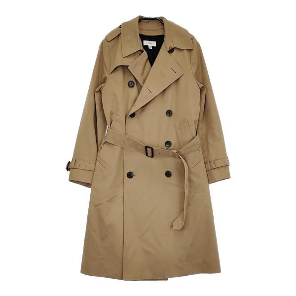 美品　ハイク　HYKE トレンチコート　レディース　ベージュ　ライナー付き HYKE 美品 ハイク コットン×ポリエステル ロゴボタン ベルト