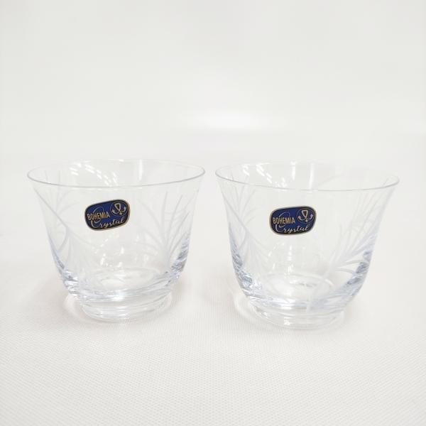 BOHEMIA Cristal ボヘミアクリスタル 切子 冷茶グラス 2客セット