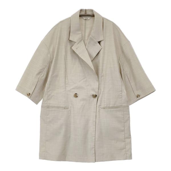 CLANE スリーブスリットジャケット 定価28600円 10108-3072 テーラードジャケット ベージュ レディース クラネ【中古】5-0628S♪ CLANE スリーブスリットジャケット 定価28600円 10108-3072 テーラード