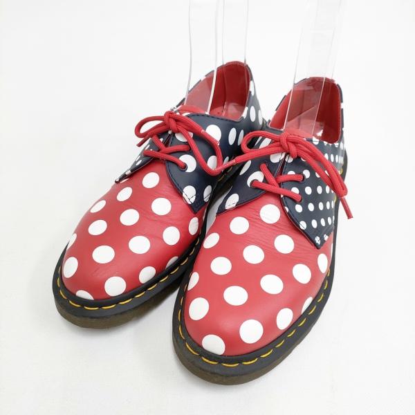 Dr.Martens MERIS ポルカドット UK6 EU39 シューズ・靴 レッド ネイビー レディース ドクターマーチン【中古】5-1127G◎ Dr.Martens（ドクターマーチン） Dr.Martens MERIS ポルカドット UK6