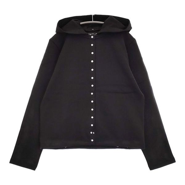 agnès b. アニエスベー プレッションカーディガン T1 ブラック 裏起毛