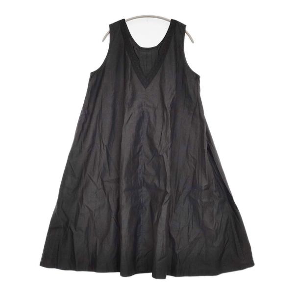 nest Robe レースVネックドレス 01194-8358 リネンコットン
