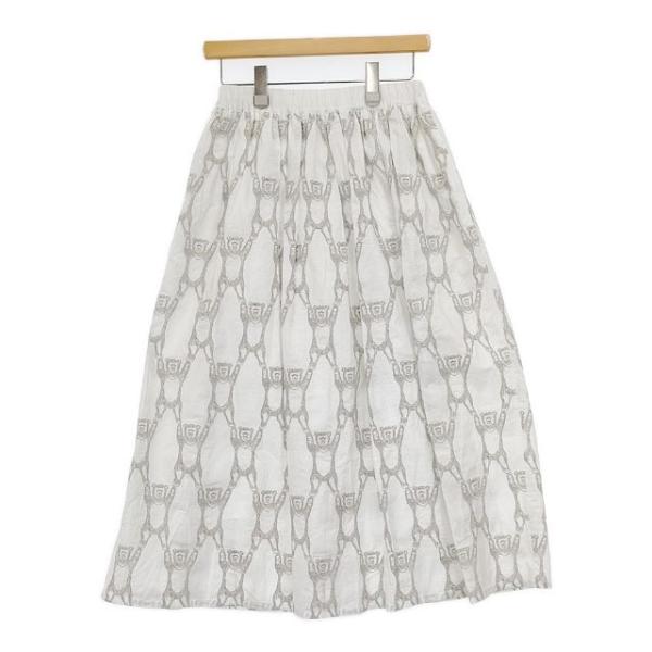 marble sud 未使用 ヤッホーベア 刺繍 コットンリネン ロングスカート  