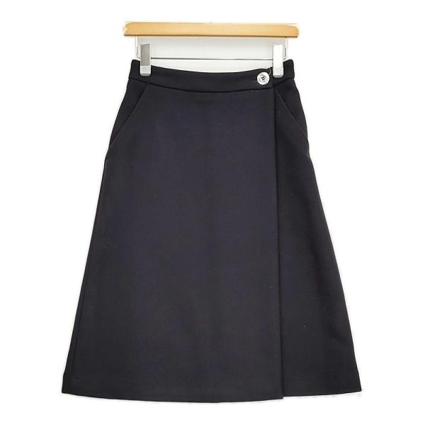 marimekko ウール 巻きスカート サイズ34 スカート ブラック レディース マリメッコ【中古】5-1127T♪ marimekko（マリメッコ） ウール 巻きスカート サイズ34 スカート