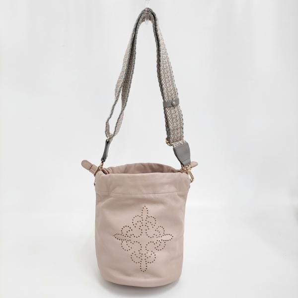 russet（ラシット） ソフトレザー巾着 パンチング 2way ショルダー