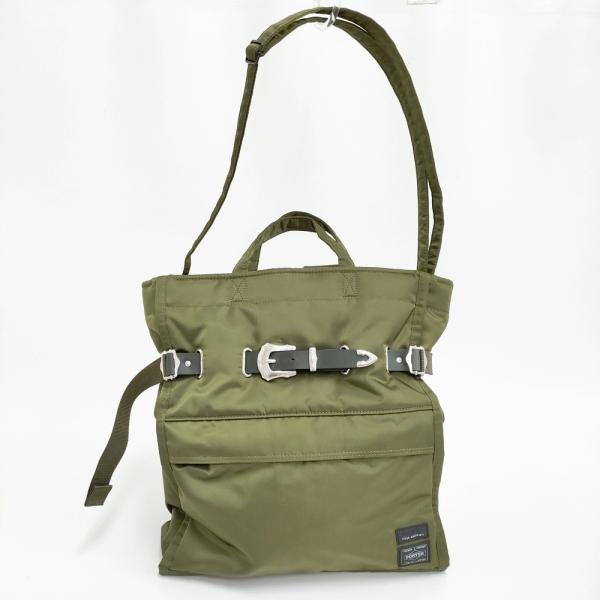 TOGA/PORTER Shoulder tote bag PORTER SP 定価103400円 2way ショルダーバッグ 25AW カーキ レディース トーガ/ポーター【中古】6-0328G♪ TOGA（トーガ） TOGA/PORTER Shoulder tote bag PORTER SP 定価103400