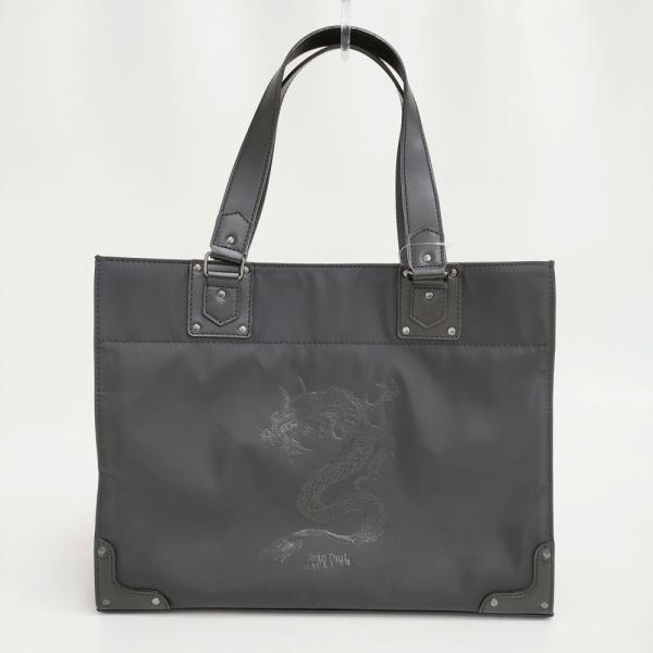 Jean Paul Gaultier 美品 希少 ドラゴン 龍 トートバッグ ブラック