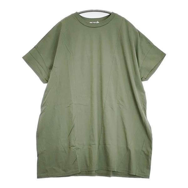 Ron Herman RHC 切り替え 2910900313 無地 コットン チュニック 半袖Ｔシャツ カットソー グリーン ロンハーマン 6-0828S 293699