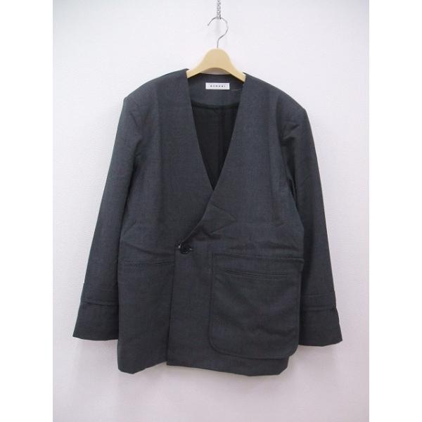 Quwagi 新品未使用品 定価61600円 QG Asymmetry Jacket サイズ40 