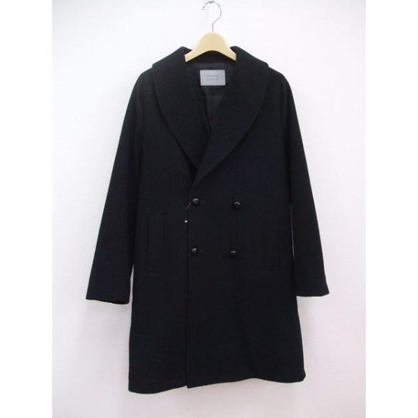 markaware ショールカラーコート ウール サイズ2 ネイビー メンズ