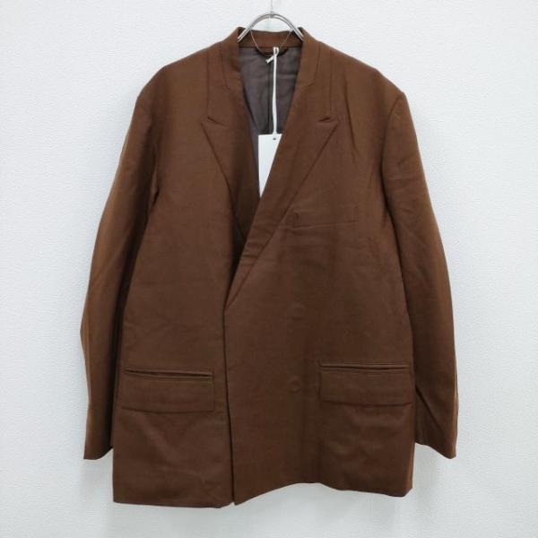 YOKE 新品 COVERED JACKET ノーカラーダブルブレストジャケット YOKE 新品 COVERED JACKET ノーカラーダブルブレストジャケット