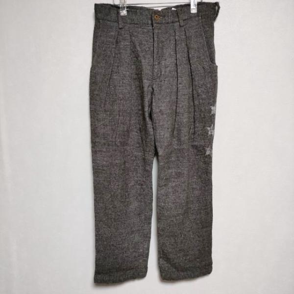 GENKOTSU CREATE 拳骨創造 新品 GP-2260 定価36300円 リネンウール パンツ グレー メンズ【中古】3-0914A∞ kiitti_f92771