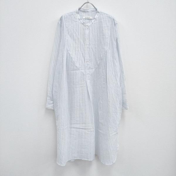 susuri マイマーロングシャツ 23-307 定価42900円 サイズ4 長袖シャツ 23SS ホワイト ライトブルー レディース ススリ【中古】3-0801M♪ susuri マイマーロングシャツ 23-307 定価42900円 サイズ4 長袖シャツ