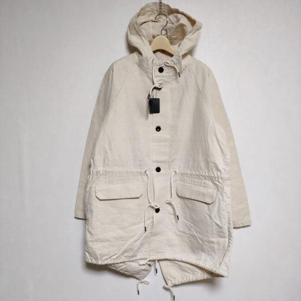23SS OUTILヴィンテージベッドリネン モッズコートsize2 OUTIL 新品 MANTEAU BIDOS H.M Vintage Bed Linen 2 M-51 フィールド