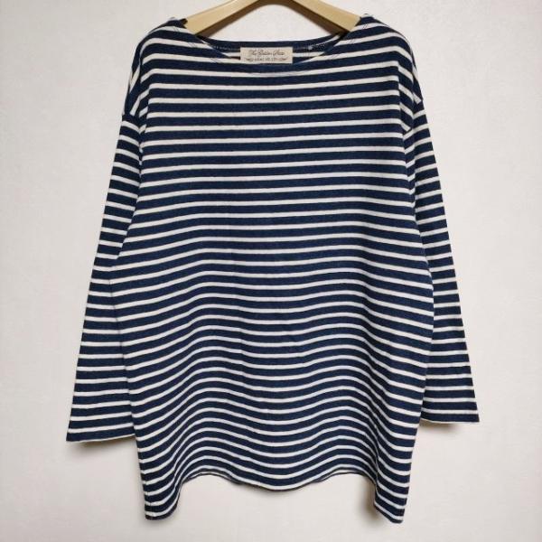 REMI RELIEF コットンリネン ボーダー 長袖Tシャツ カットソー ロンT