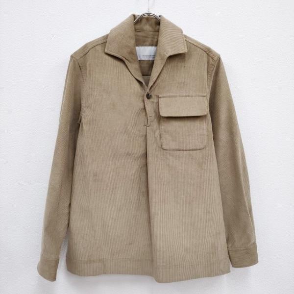 S.E.H KELLY POPOVER 定価63800円 オープンカラーコーデュロイシャツ 長袖シャツ 22AW ベージュ メンズ エスイーエイチケリー【中古】4-0402T♪ S.E.H KELLY POPOVER 定価63800円 オープンカラーコーデュロイシャツ