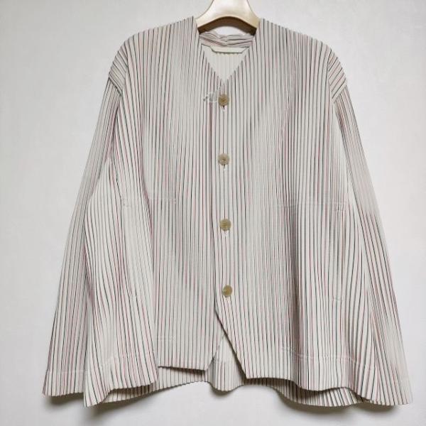 ISSEY MIYAKE HOMME PLISSE プリーツノーカラー HP01JD203 ISSEY MIYAKE HOMME PLISSE プリーツノーカラー HP01JD203