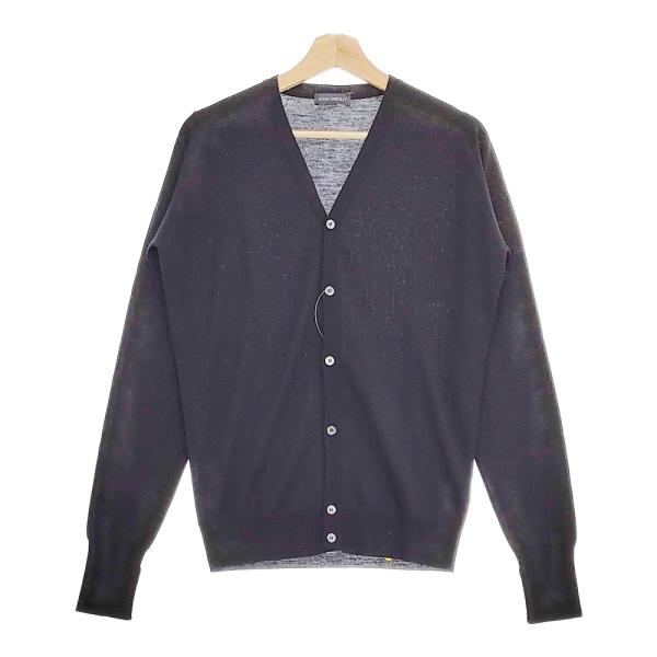 JOHN SMEDLEY カーディガン ウール ブラック Lサイズ JOHN SMEDLEY メリノウール イギリス製 サイズS カーディガン