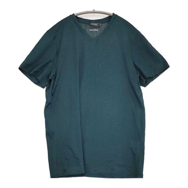 JIL SANDER 709002 MF245008 サイズM Vネック 半袖Ｔシャツ カットソー ダークグリーン メンズ ジルサンダー【中古】5-0713S♪ JIL SANDER（ジルサンダー） JIL SANDER 709002 MF245008 サイズM V