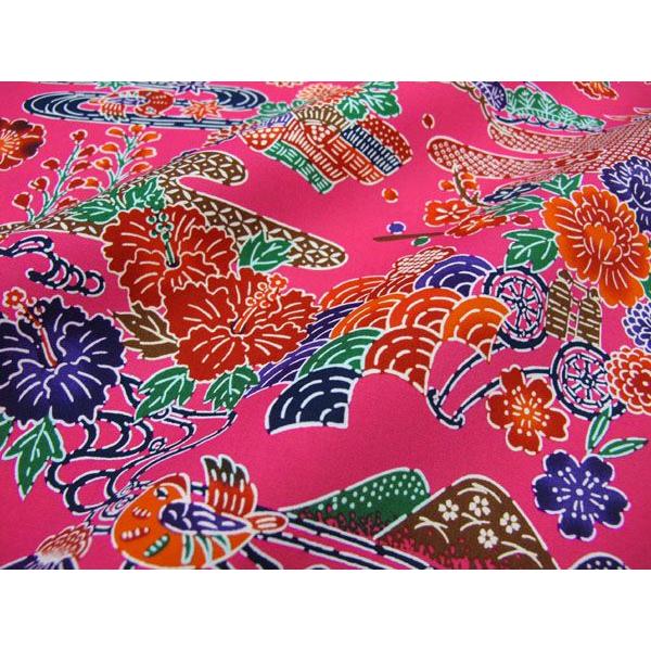 生地紅型びんがたタイプ1 ピンク和柄生地布手芸綿沖縄琉球 Buyee 日本代购平台 产品购物网站大全 Buyee一站式代购bot Online