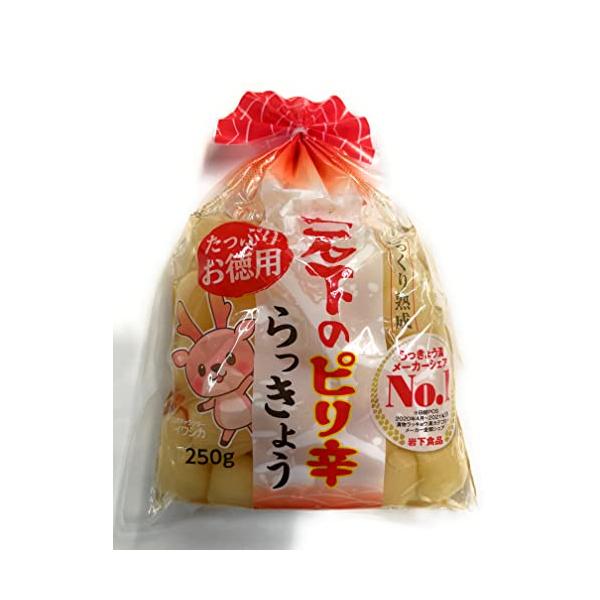 岩下のピリ辛らっきょう 250g × 2パック たっぷりお徳用 食卓に彩りを 來島商店 食品 食材 食べ物 まとめ買い 大量買い 業務用 通販