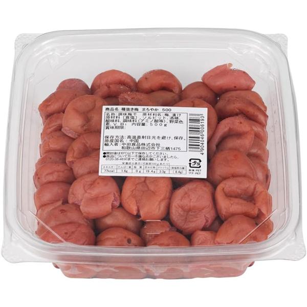 中国産梅干しの種を抜き、まろやかでコクのある味わいに仕上げました。梅の種を抜いているため、おむすびお料理などに、そのまま使用出来き、使いやすく、便利にご利用いただけます。※通常商品は内容量（ｇ換算）で設定しておりますが、この商品についてはｇ...
