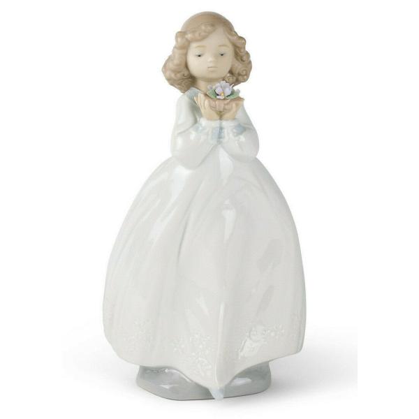 リヤドロ NEW NAO BY LLADRO #1444 THE FLOWER GIRL BRAND NIB WEDDING COMMUNION SAVE$ F/SH
