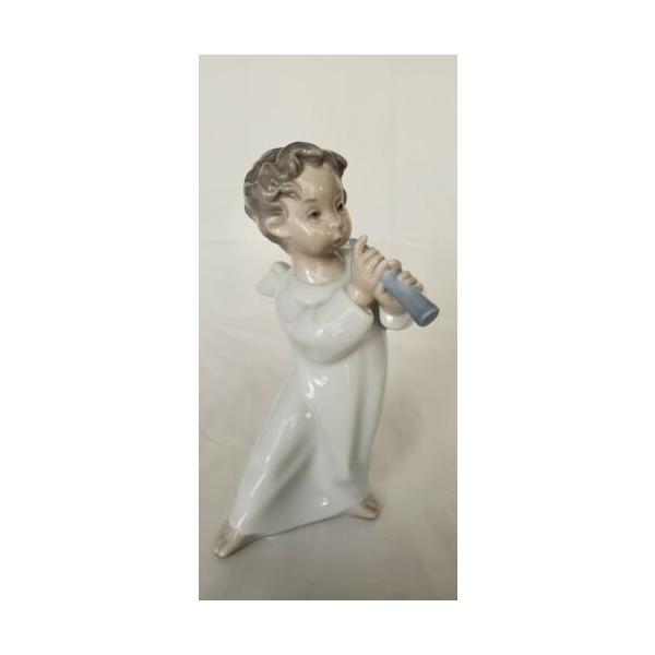 リヤドロ Lladro Figurine, 04540, Angel with Flute 6.5 Inches With BOX  :599287515620:華商店 通販 