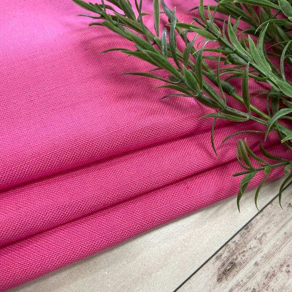 リネン100％ 11号帆布 麻 生地 布 ビビットピンク 長50cm単位で延長