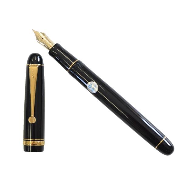 PILOT 万年筆 黒 専用ケース付き PILOT - PILOT 万年筆 黒 専用ケース付き 本革 ペンケース 太軸