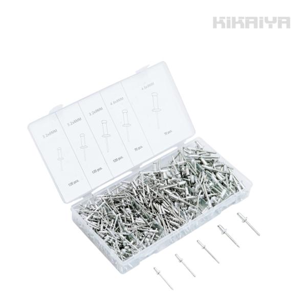 ・部材の接合が簡単で確実！片側からの作業でOK・優れた疲労強度を持つ耐久性ある5種類・スチールシャフトと防錆アルミボディを備えたリベット・振動にも緩まない安定した接合性・裏側に手が届かない部材など、片側で接合できます・全てのハンドリベッター...