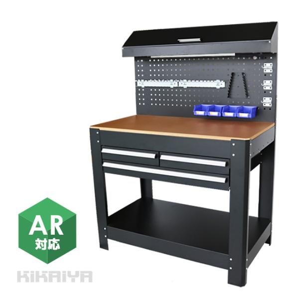 ●LED照明付＆しっかりとした造りなので、メカニックの作業台としても使えます ●作業台の天板は約20mmの厚みがあり、耐久性に優れています（耐水性はございません） ●作業台の正面はペグボードになっており、工具等をレイアウト出来ます ●ペグボ...