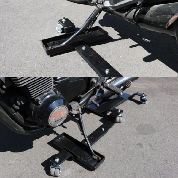 バイクドーリー 黒 サイドスタンド オートバイドーリー バイク移動台車 400kg 送料無料 Kikaiya Buyee Buyee Japanese Proxy Service Buy From Japan Bot Online