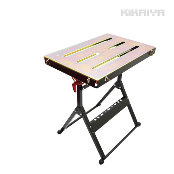 【仕様・状態】■本体重量:15.8kg■サイズ:画像参照■耐荷重:150kg（※テーブル水平時均一荷重）■材質:スチール（テーブルは亜鉛メッキ）■テーブル板厚:約2mm■折りたたみサイズ:W760×H1070×D170mm■梱包箱サイズ:7...