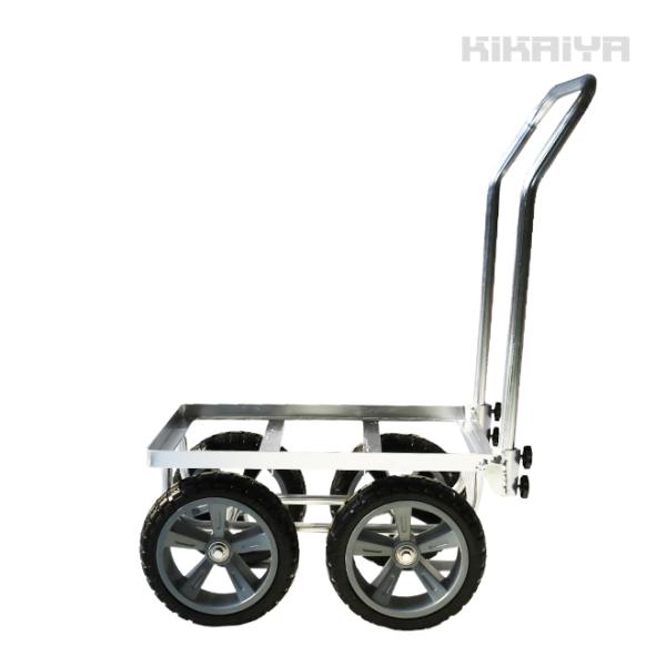 【仕様・状態】■材質：アルミ ■タイヤ：ウレタンフォーム入りノーパンクタイヤ（Φ254×幅75ｍｍ） ※車軸はボールベアリング入り■本体重量：6.0kg■耐荷重：80kg■梱包箱サイズ：690×440×345mm※ハンドルのみお客様での取付...