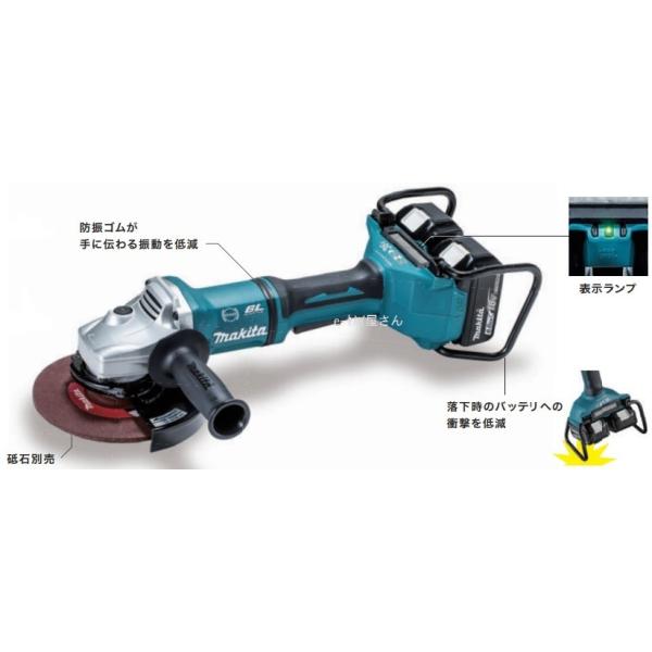 Makita　GA700DPG2　ディスクグラインダー マキタ マキタ 18V+18V=36V充電式ディスクグラインダ(180mm/6.0