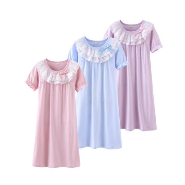 親子 お揃い ネグリジェ 姫系 レース 寝巻き 半袖 綿100 かわいい 夏用 ママ キッズ 女の子 ジュニア レディース ペアルック ルームワンピース 子供服 部屋着 Buyee Buyee Japanese Proxy Service Buy From Japan Bot Online