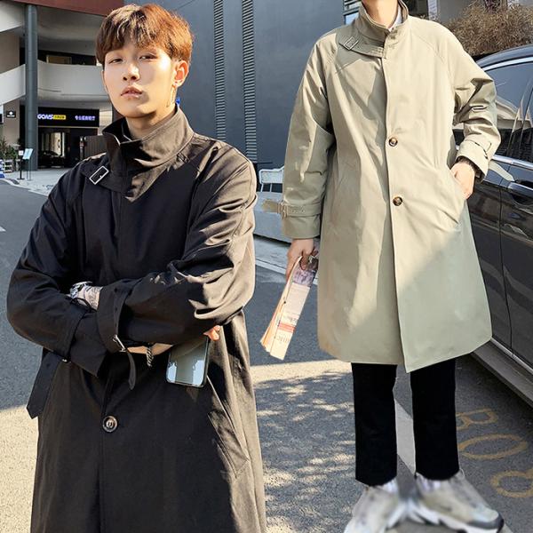 21春新作 メンズ ラグラン袖 スタンドカラー 春 コート ロング丈 男性用 スプリングコート 春秋 ライトアウター Buyee 日本代购平台 产品购物网站大全 Buyee一站式代购 Bot Online